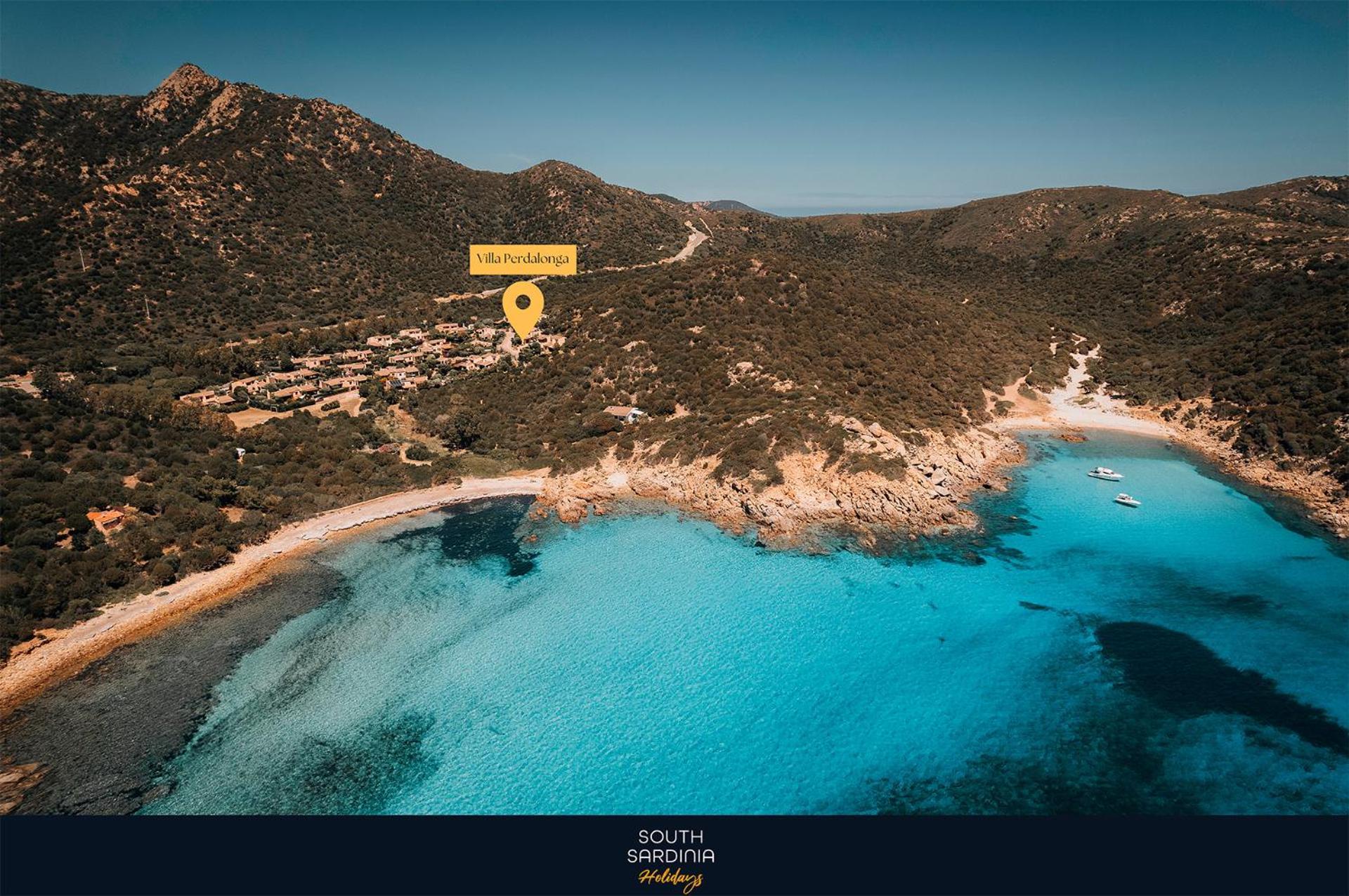 Villa Perdalonga, Vista Mare Sea View Tuerredda Теулада Екстериор снимка